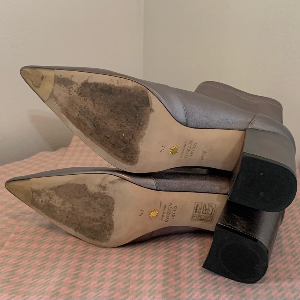 Stuart Weitzman Stuart 75 Block Stretch Bootie - Picture 11 of 13